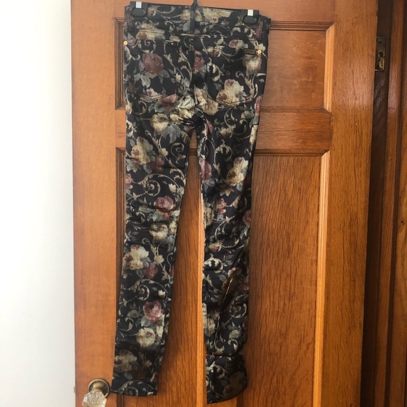 7 for all mankind Floral Dressy Jeggings - Picture 3 of 5